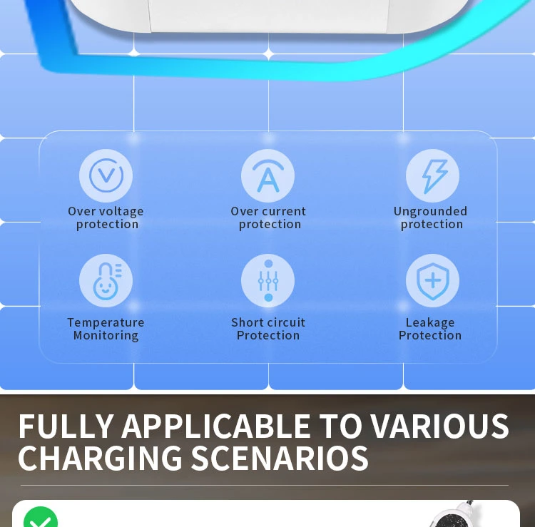 Type 2 IEC 62196 EV Portable Electric Vehicle Charging Station with CE Certificate