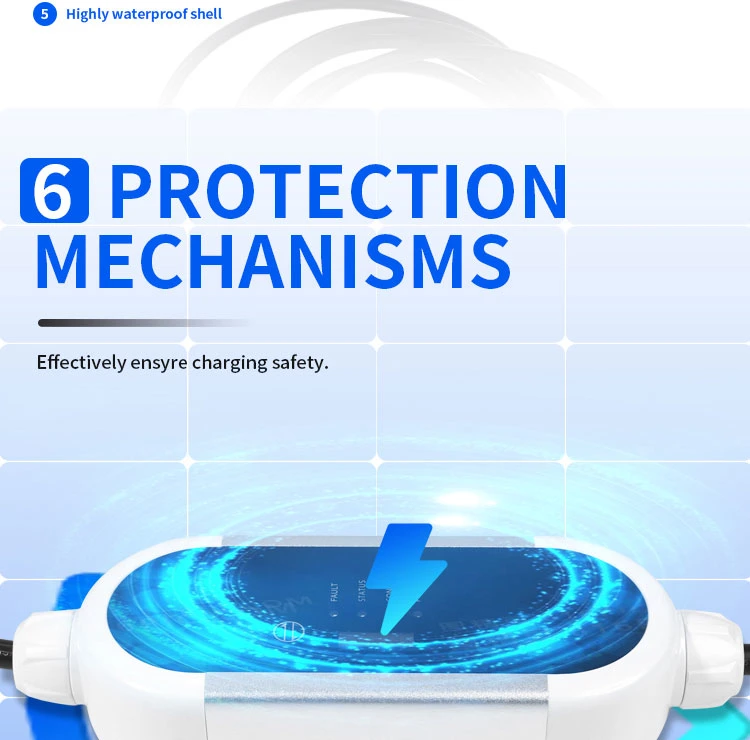 Type 2 IEC 62196 EV Portable Electric Vehicle Charging Station with CE Certificate